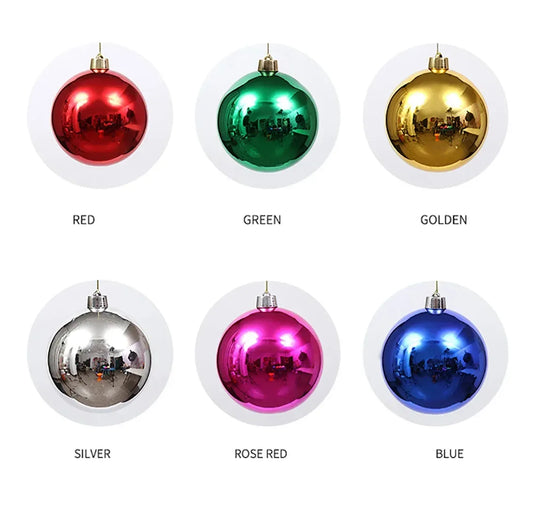 1/6Pcs 6/8/10/12/15cm Color Plastic Hollow Ball Decorative Hanging Ball for DIY Handmade Christmas Wedding Party Ornaments - KADIR MARKET