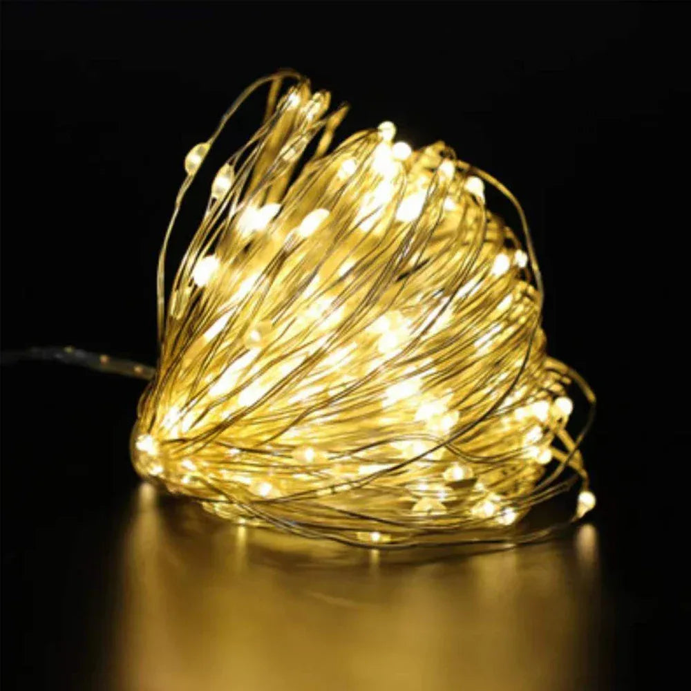 Led Fairy Lights Battery Operated Copper Wire String Lights DIY Christmas Wedding Party bedroom Decoration Garland Lights - KADIR MARKET