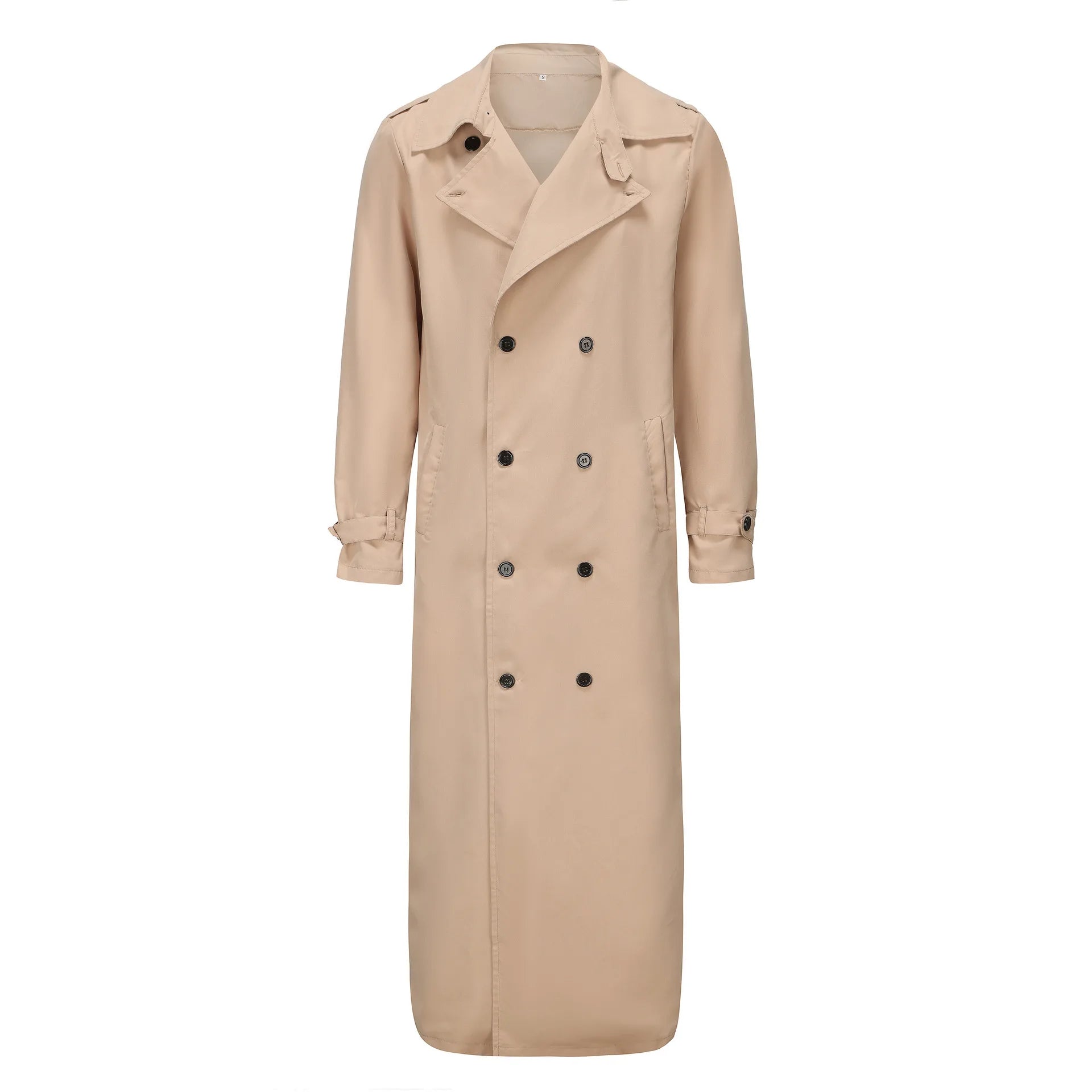 2025 Spring Autumn Men's Overcoat Vintage Long Trench Coat Men New Jacket Coats Men Business Casual Long Solid Windbreak Outwear