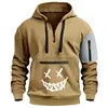 Wholesale XXS Size Men's Anti-Shrink Hoodie Custom Logo Knitted Winter Fashion Streetwear Zipper-Up Style Solid Loose Fit - KADIR MARKET