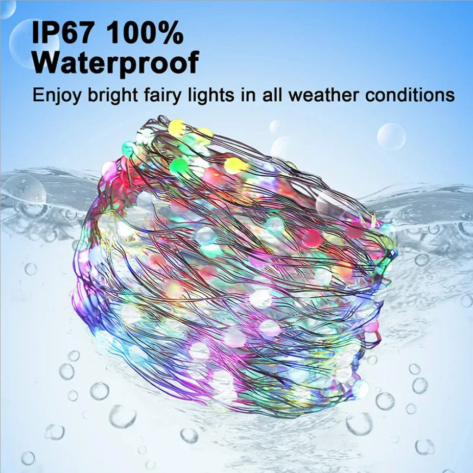 DC5V SK6812 LED String Christmas Lights for Bedroom WS2812B RGB Led Light Bluetooth Full Color Addressable Individually 2/5/10m - KADIR MARKET