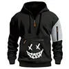 Wholesale XXS Size Men's Anti-Shrink Hoodie Custom Logo Knitted Winter Fashion Streetwear Zipper-Up Style Solid Loose Fit - KADIR MARKET