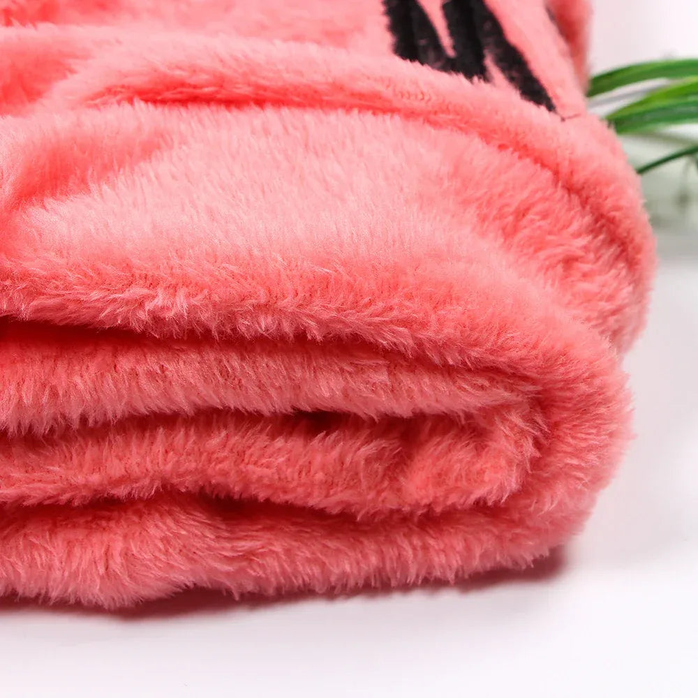 Women Fleece Pijamas Female Pajamas Set Autumn Winter Warm Pyjamas Women Sexy Lingerie Cat Pijama Mujer Sleepwear Homewear - KADIR MARKET