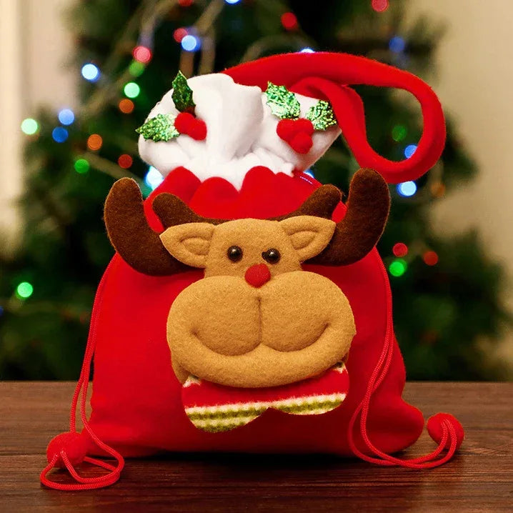 30PCS Christmas Tote Bags Candy Bags Children's Gift Bags Christmas Gift Organisers Santa Elk Tote Bags Christmas Gifts - KADIR MARKET