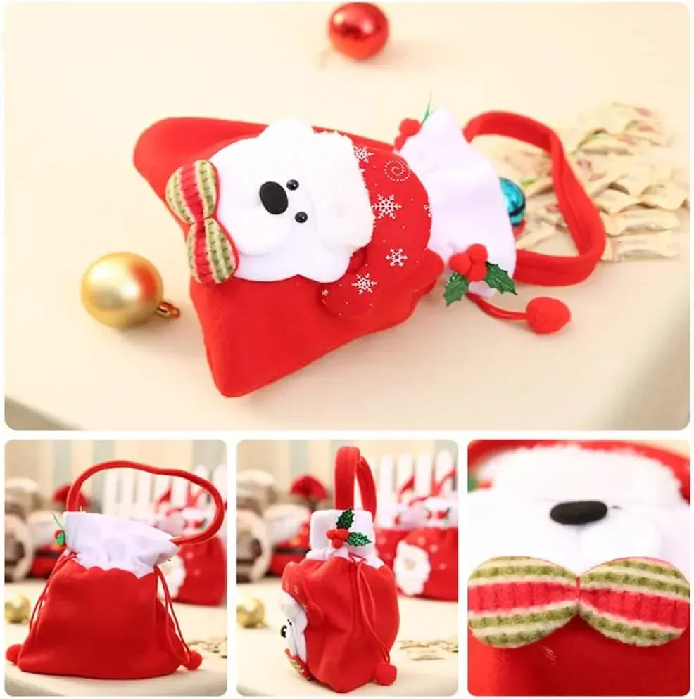 30PCS Christmas Tote Bags Candy Bags Children's Gift Bags Christmas Gift Organisers Santa Elk Tote Bags Christmas Gifts - KADIR MARKET