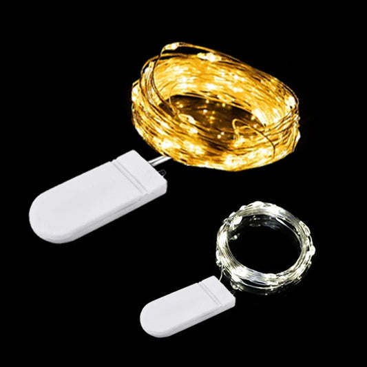 Led Fairy Lights Battery Operated Copper Wire String Lights DIY Christmas Wedding Party bedroom Decoration Garland Lights - KADIR MARKET