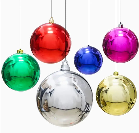 1/6Pcs 6/8/10/12/15cm Color Plastic Hollow Ball Decorative Hanging Ball for DIY Handmade Christmas Wedding Party Ornaments - KADIR MARKET