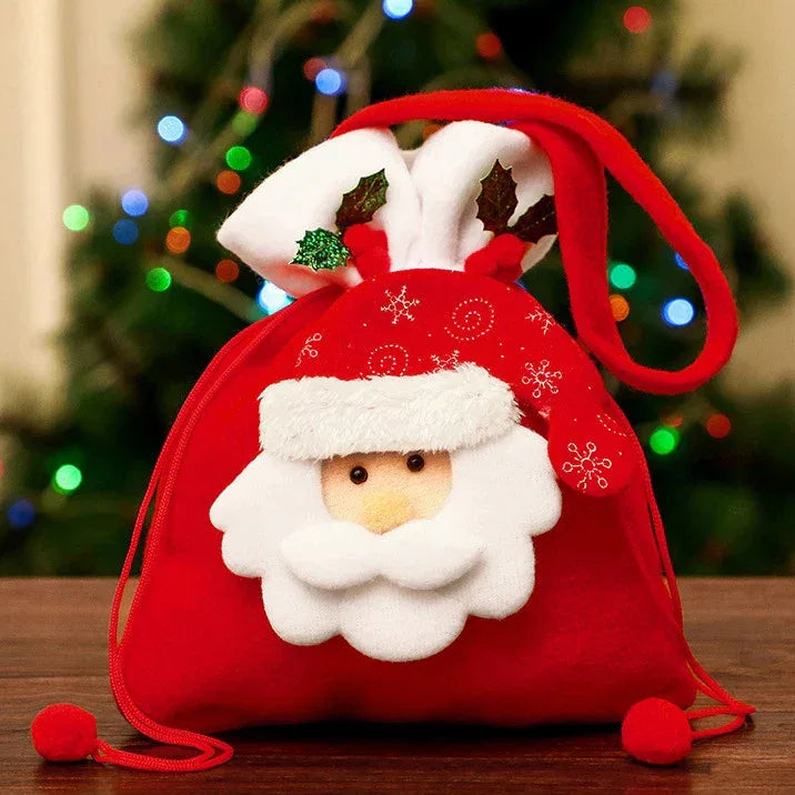 30PCS Christmas Tote Bags Candy Bags Children's Gift Bags Christmas Gift Organisers Santa Elk Tote Bags Christmas Gifts - KADIR MARKET